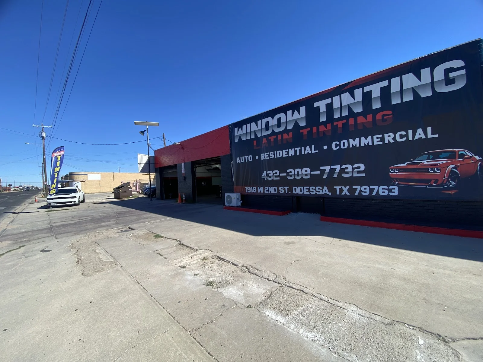 Latin Tinting storefront in Odessa, TX